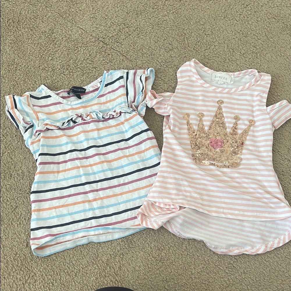 🔥3 for $10 Blue and Pink Short Sleeve Tees